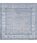 MODERN PERSIAN Area Rug Modern Vintage Moroccan Traditional Gray/Blue 5' Square Area Rug