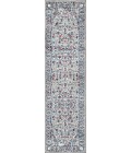 MODERN PERSIAN Area Rug Modern Vintage Medallion Light Grey/ Multi 2 ft. x 8 ft. Runner Rug