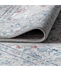 MODERN PERSIAN Area Rug Modern Vintage Medallion Light Grey/ Multi 5 ft. x 8 ft. Area Rug