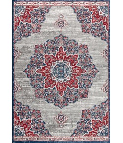 Jonathany Modern Persian MDP103A Navy/Red Area Rug 5 ft. 3 in. X 7 ft. 6 in. Rectangle