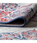 MODERN PERSIAN Area Rug Modern Vintage Medallion Navy/Red 5 ft. x 8 ft. Area Rug