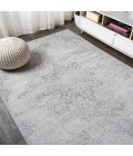 MODERN PERSIAN Area Rug Modern Vintage Moroccan Medallion Light Gray 4 ft. x 6 ft. Area Rug
