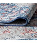 MODERN PERSIAN Area Rug Modern Vintage Medallion Red/Navy 3 ft. x 5 ft. Area Rug