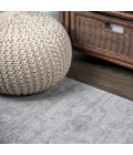 MODERN PERSIAN Area Rug Modern Vintage Medallion Gray 3 ft. x 5 ft. Area Rug