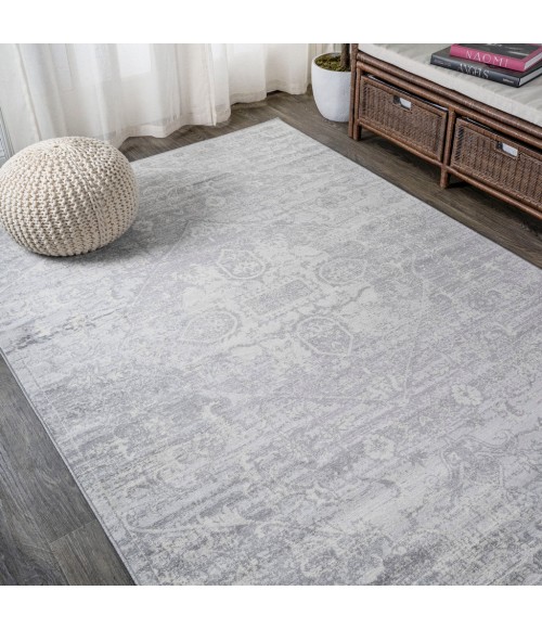 MODERN PERSIAN Area Rug Modern Vintage Medallion Gray 3 ft. x 5 ft. Area Rug