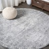 Jonathany Modern Persian MDP104B Gray Area Rug 6 ft. 7 in. X 6 ft. 7 in. Round
