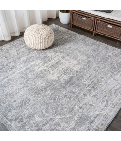 Jonathany Modern Persian MDP104B Gray Area Rug 5 ft. X 5 ft. Square