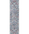 MODERN PERSIAN Area Rug Modern Vintage Medallion Light Grey/Blue 2 ft. x 8 ft. Runner Rug
