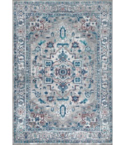 Jonathany Modern Persian MDP105A Light Grey/Blue Area Rug 3 ft. X 5 ft. Rectangle