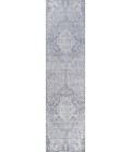 MODERN PERSIAN Area Rug Modern Vintage Medallion Gray/Ivory 2 ft. x 10 ft. Runner Rug