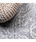 MODERN PERSIAN Area Rug Modern Vintage Medallion Gray/Ivory 8 ft. x 10 ft. Area Rug