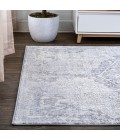 MODERN PERSIAN Area Rug Modern Vintage Medallion Gray/Ivory 8 ft. x 10 ft. Area Rug