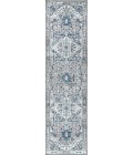MODERN PERSIAN Area Rug Modern Vintage Medallion Grey/Blue 2 ft. x 8 ft. Runner Rug