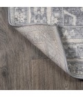 MODERN PERSIAN Area Rug Modern Vintage Medallion Light Gray/Ivory 3 ft. x 5 ft. Area Rug