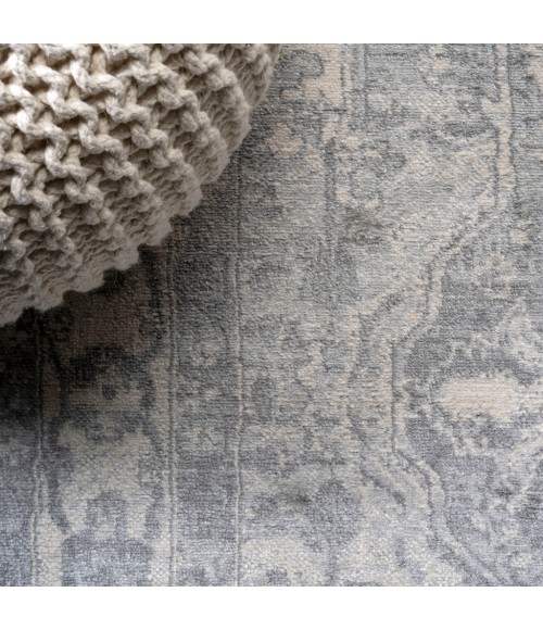 MODERN PERSIAN Area Rug Modern Vintage Medallion Light Gray/Ivory 3 ft. x 5 ft. Area Rug