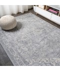 MODERN PERSIAN Area Rug Modern Vintage Medallion Light Gray/Ivory 3 ft. x 5 ft. Area Rug
