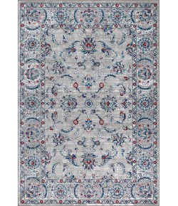 Jonathany Modern Persian MDP107A Light Grey/Red Area Rug 7 ft. 9 in. X 10 ft. Rectangle