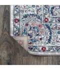 MODERN PERSIAN Area Rug Modern Vintage Medallion Light Grey/Red 6' Square Area Rug