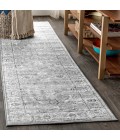 Modern  Vintage Light Grey 2 ft. x 8 ft. Runner Rug