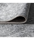 MODERN PERSIAN Area Rug Modern Vintage Medallion Light Grey 6' Square Area Rug