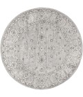 MODERN PERSIAN Area Rug Modern Vintage Medallion Light Grey 5' Round Area Rug