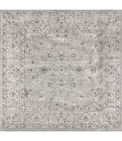 Jonathany Modern Persian MDP107B Light Grey Area Rug 6 ft. 7 in. X 6 ft. 7 in. Square