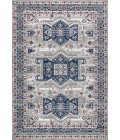 Modern  Vintage Moroccan Traditional Light Grey/Blue 5 ft. x 8 ft. Area Rug