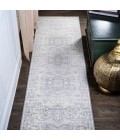 MODERN PERSIAN Area Rug Modern Vintage Medallion Light Gray 2 ft. x 10 ft. Runner Rug