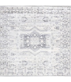 Jonathany Modern Persian MDP108B Light Gray Area Rug 6 ft. 7 in. X 6 ft. 7 in. Square