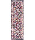 Modern  Boho Floral Multi/Purple 2 ft. x 8 ft. Runner Rug