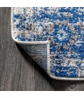 MODERN PERSIAN Area Rug Modern Boho Vintage Medallion Ivory/Blue 5 ft. x 8 ft. Area Rug
