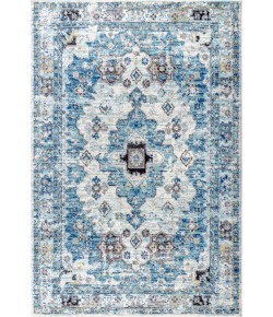 Jonathany Modern Persian MDP202A Cream/Blue Area Rug 4 ft. X 6 ft. Rectangle