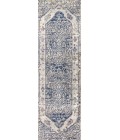 MODERN PERSIAN Area Rug Modern Boho Vintage Cream/Blue 2 ft. x 8 ft. Runner Rug