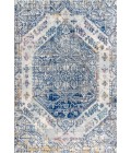 MODERN PERSIAN Area Rug Modern Boho Vintage Cream/Blue 3 ft. x 5 ft. Area Rug