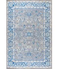 MODERN PERSIAN Area Rug Modern Boho Floral Gray/Navy 4 ft. x 6 ft. Area Rug