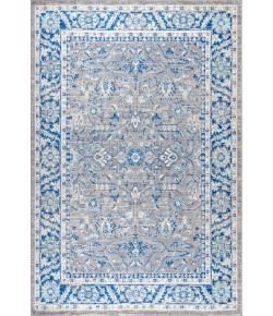 Jonathany Modern Persian MDP204A Gray/Navy Area Rug 4 ft. X 6 ft. Rectangle