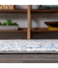 MODERN PERSIAN Area Rug Modern Boho Floral Gray/Navy 4 ft. x 6 ft. Area Rug