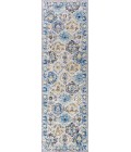 MODERN PERSIAN Area Rug Modern Boho Vintage Trellis Blue/Multi 2 ft. x 8 ft. Runner Rug