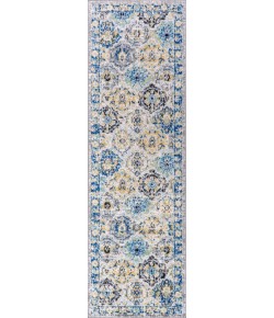 Jonathany Modern Persian MDP205A Blue/Multi Area Rug 2 ft. 3 in. X 8 ft. Runner