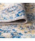 MODERN PERSIAN Area Rug Modern Boho Vintage Trellis Blue/Multi 4 ft. x 6 ft. Area Rug