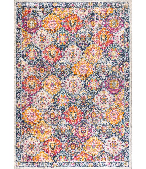 MODERN PERSIAN Area Rug Modern Boho Vintage Trellis Multi 3 ft. x 5 ft. Area Rug