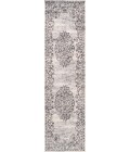 Minori Filigree Medallion Dark Gray/Cream 2 ft. x 8 ft. Runner Rug