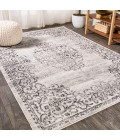 Minori Filigree Medallion Dark Gray/Cream 5 ft. x 8 ft. Area Rug