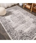 Minori Filigree Medallion Dark Gray/Cream 5 ft. x 8 ft. Area Rug