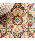 MODERN PERSIAN Area Rug Brooklyn Geometric Medallion Beige/Ivory 2 ft. x 8 ft. Runner Rug