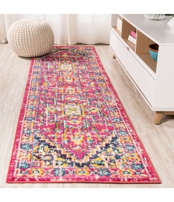 Jonathany Modern Persian MDP207C Red/Pink Area Rug 2 ft. 3 in. X 8 ft. Runner