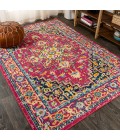 Brooklyn Geometric Medallion Red/Pink 4 ft. x 6 ft. Area Rug