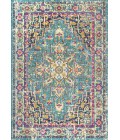 MODERN PERSIAN Area Rug Brooklyn Geometric Medallion Blue/Multi 5 ft. x 8 ft. Area Rug