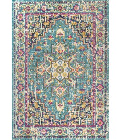 Jonathany Modern Persian MDP207E Blue/Multi Area Rug 3 ft. X 5 ft. Rectangle