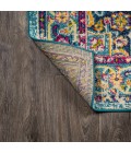 MODERN PERSIAN Area Rug Brooklyn Geometric Medallion Blue/Multi 5 ft. x 8 ft. Area Rug